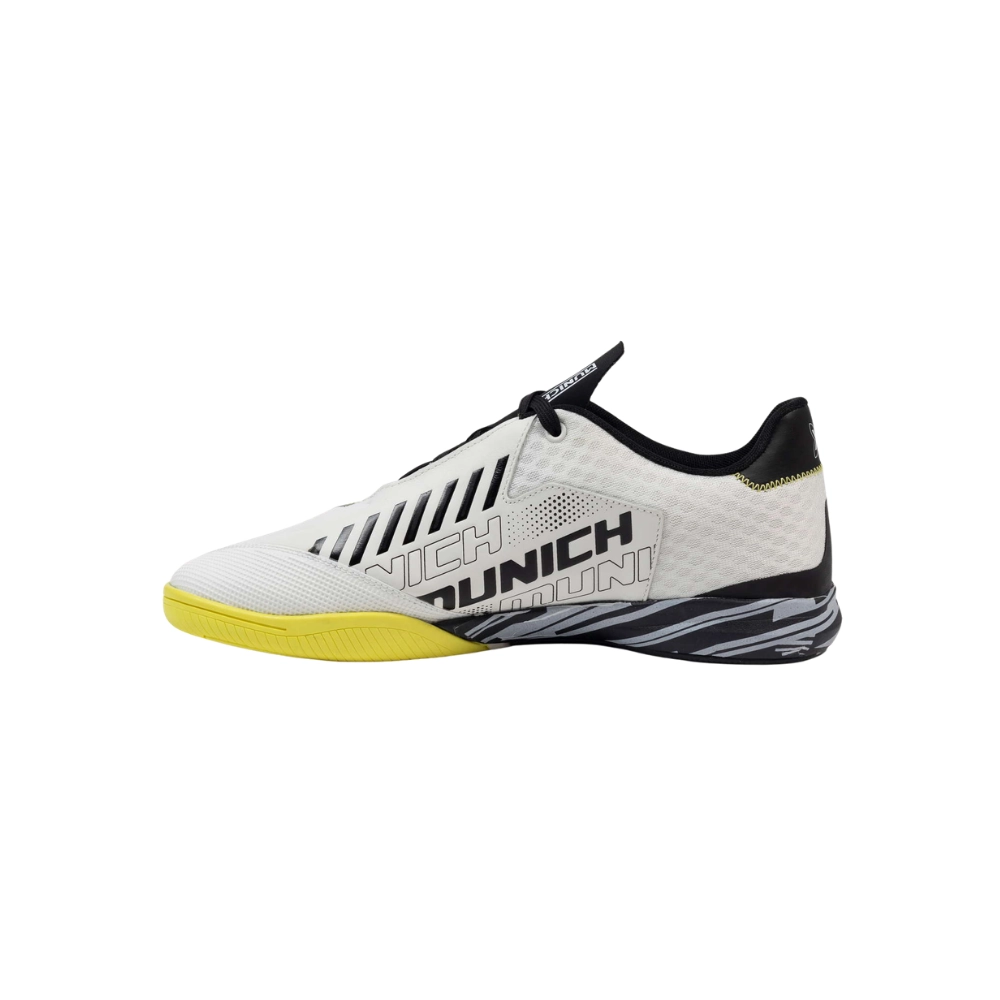Miniatura 2.0 de Chuteira Futsal Rondo Branco/Amarelo Munich