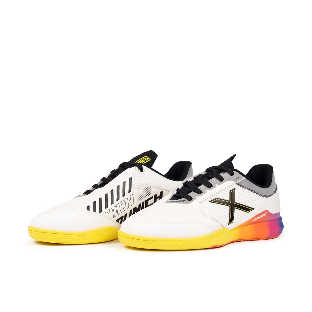 Miniatura 4.0 de Chuteira Futsal Rondo Branco/Colorido Munich