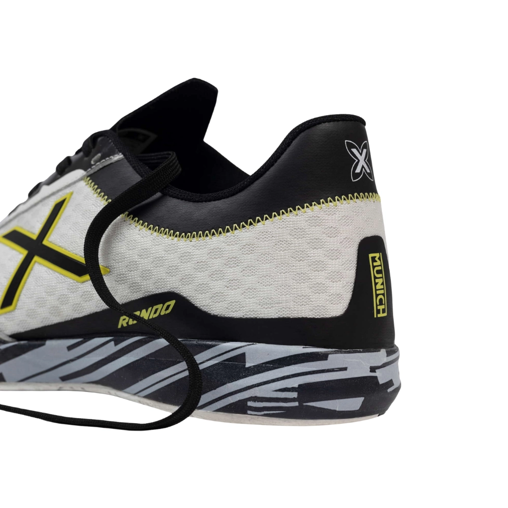 Miniatura 6.0 de Chuteira Futsal Rondo Branco/Amarelo Munich